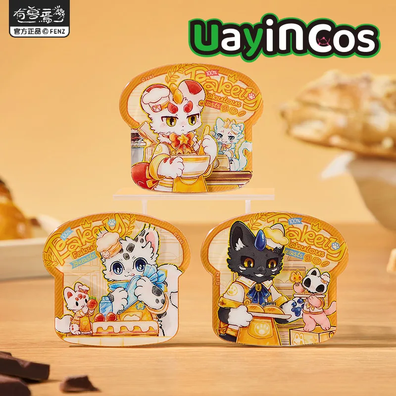 

In Stock Original Fabulous Beasts Bakery Theme Acrylic Refrigerator Decorative Magnets Anime Ornament Game Toy Kids Gifts Cos