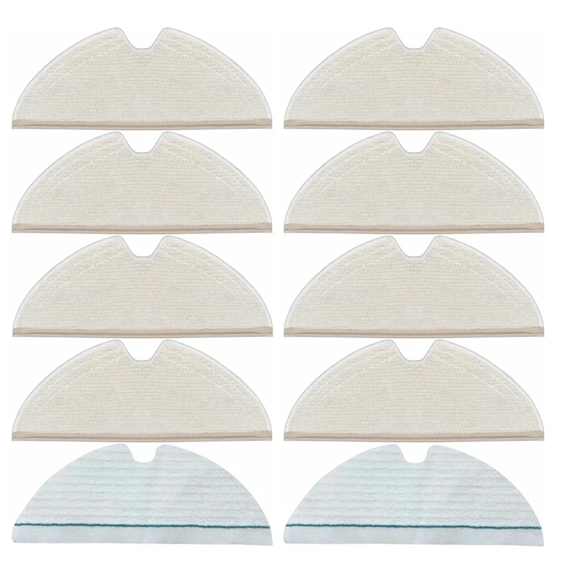 

10PCS Mop Pad For Roborock Q5 Pro/Q8 Max/Q8 Max+/Q7/Q7+/Q7 Max/Q7 MAX+/S5/S50/S51/S55/S5 MAX Robot Vacuum Cleaner