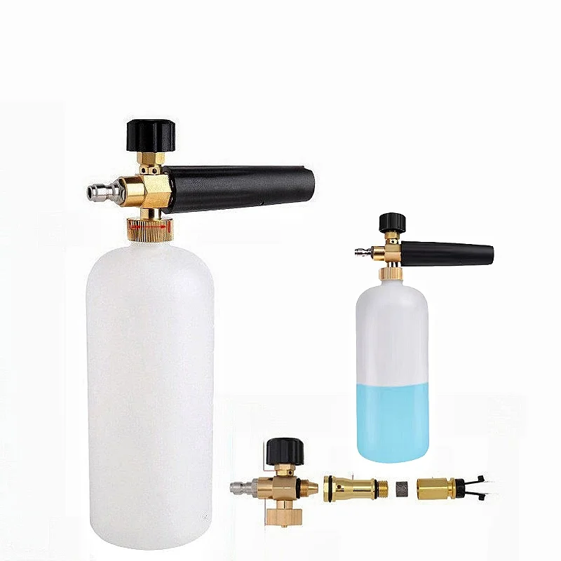 Car Cleaning Foam Gun 1/4 Quick Connector Adjustable 1L High Pressure Soap Foamer Car Wash Pressure Washers Soap Foam Generator