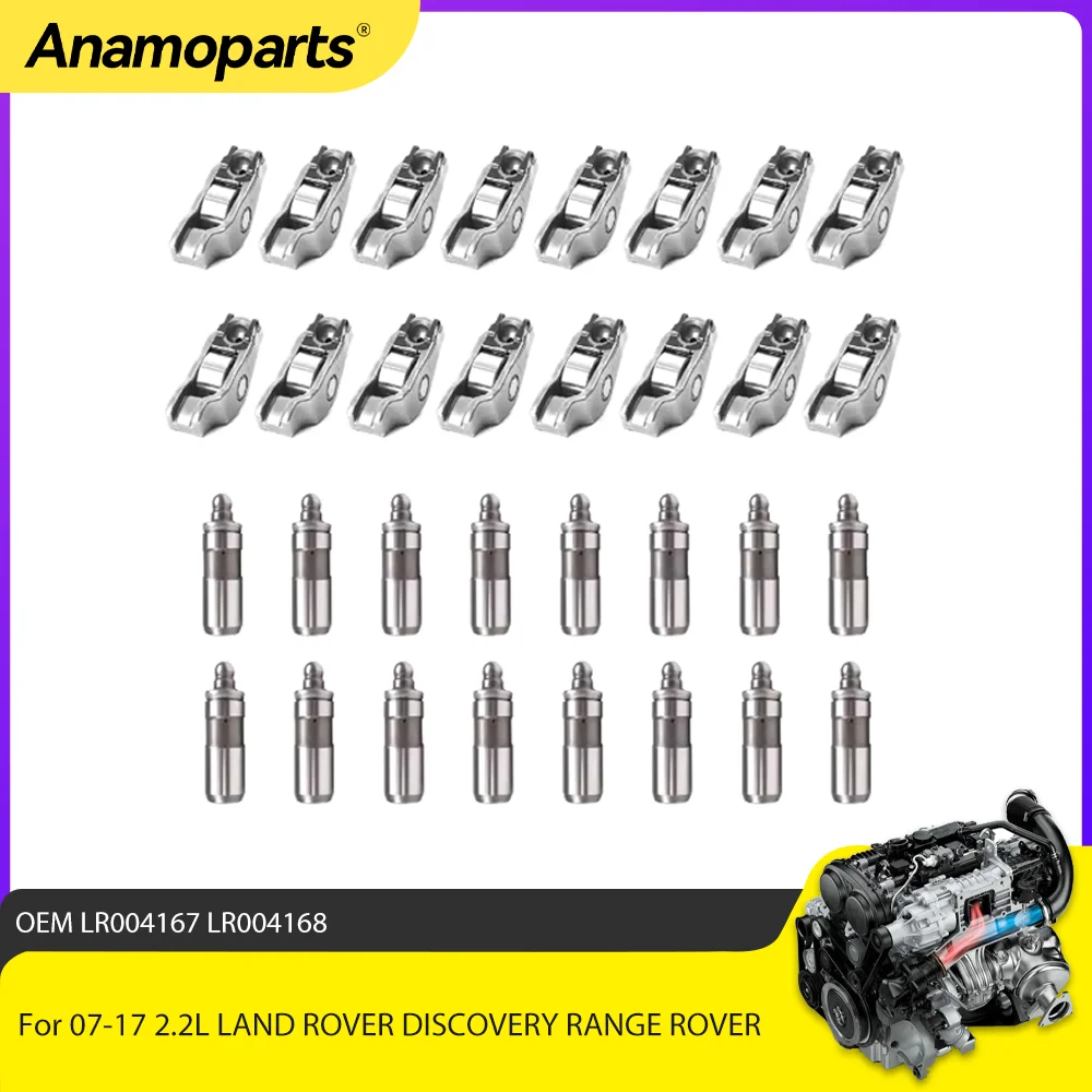 Engine Parts Rocker Arms Lifters Fit 2.2 L T L4 Diesel 224DT 4HK For 07-17 2.2L LAND ROVER DISCOVERY RANGE ROVER  LR 2 LRO04167