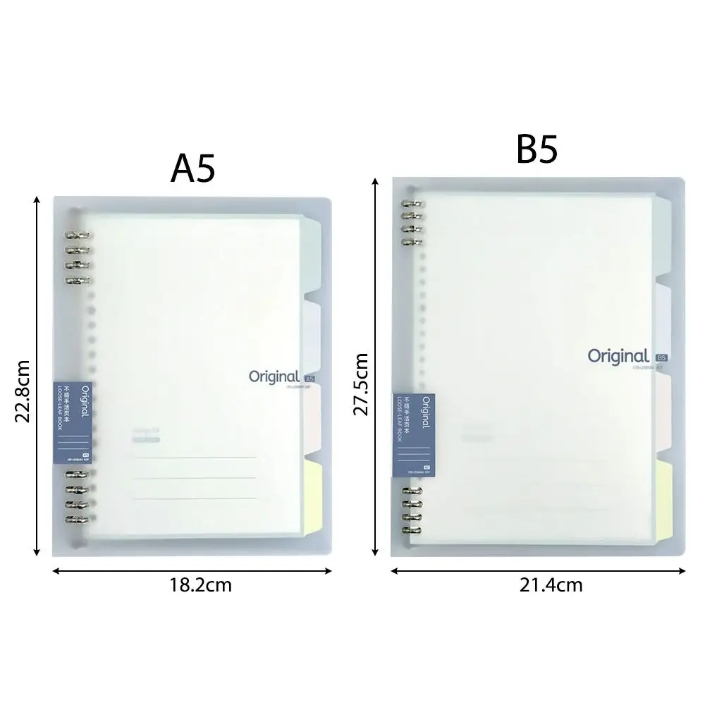 Notebook Binder Ring para escritório e escola, lista de afazer, livro de planejador, alta qualidade, A5, B5