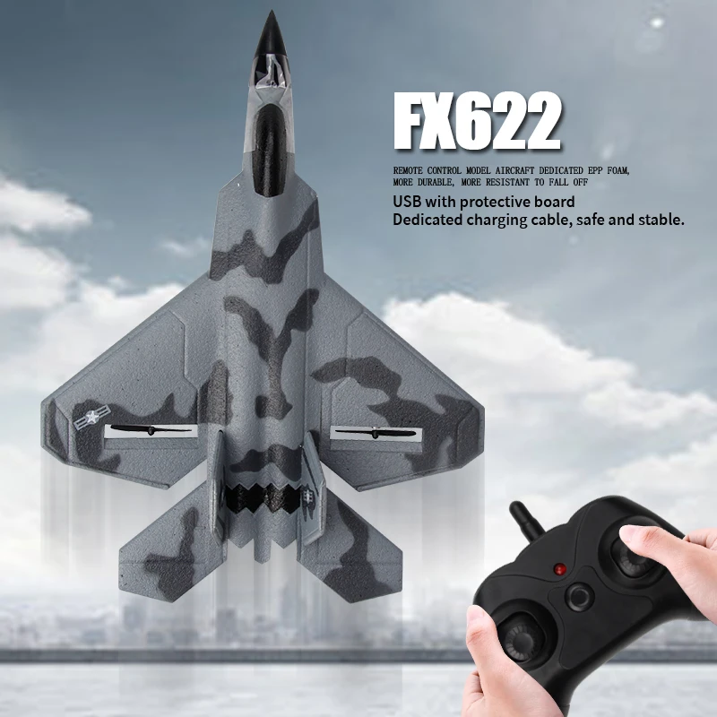 Rc Airplane Fx622 Remote Control Plane Aircraft Drone Foam Fixed-Wing Glider Fighter Planes Model Helicopter Rc Children Toys