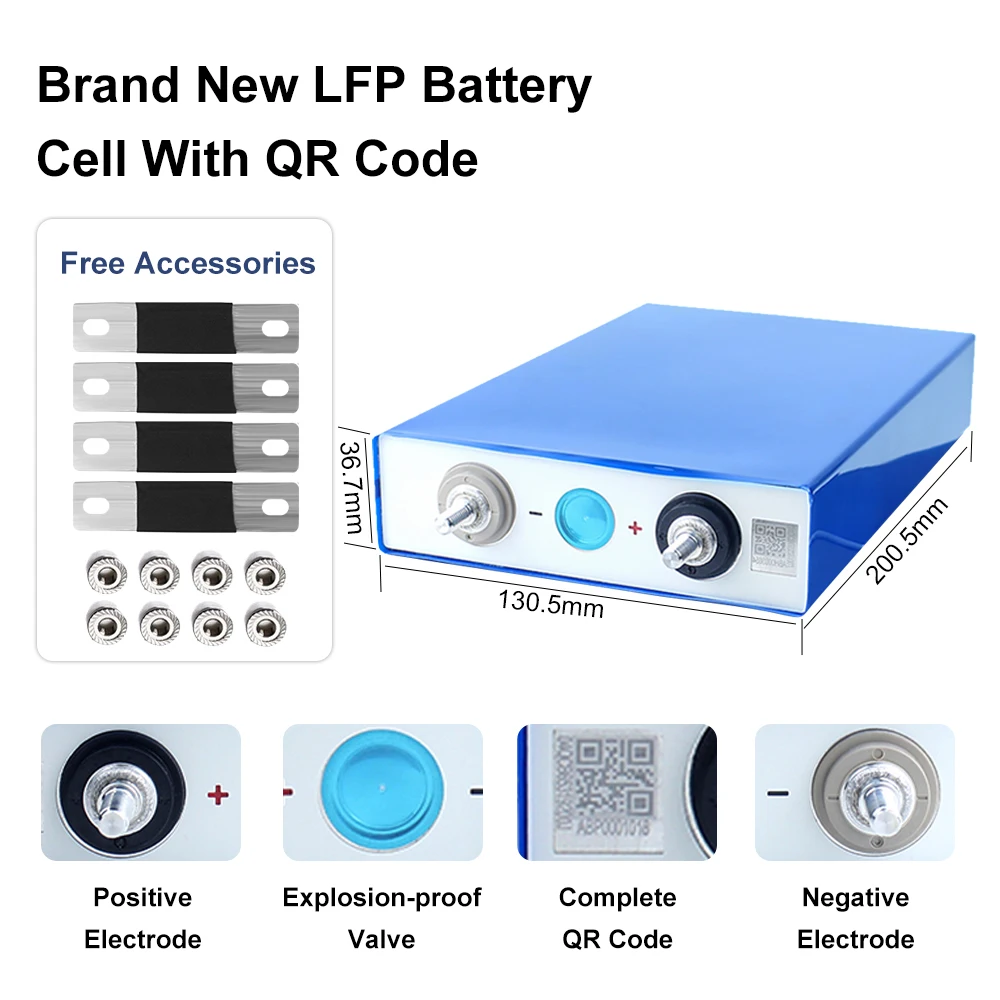 EU Stock EVE105 Grade A+ Lifepo4 Battery EV Class 12V 24V 48V 96V Lithium Iron Phosphate Rechargeable Batteries VAT Free
