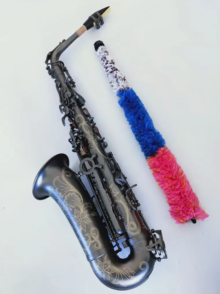 

Профессиональный альт-саксофон A-992 высшего качества, черный, с мундштуком, лигатурой, трости и шейкой, музыкальный инструмент