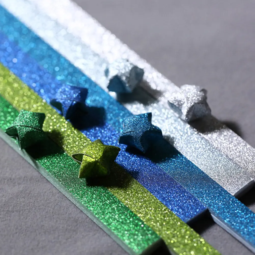 

460 шт. разноцветных бумажных полосок в форме пятиконечных звезд, радужные складные листы для поделок своими руками, заметок, рукоделия, создания звезд