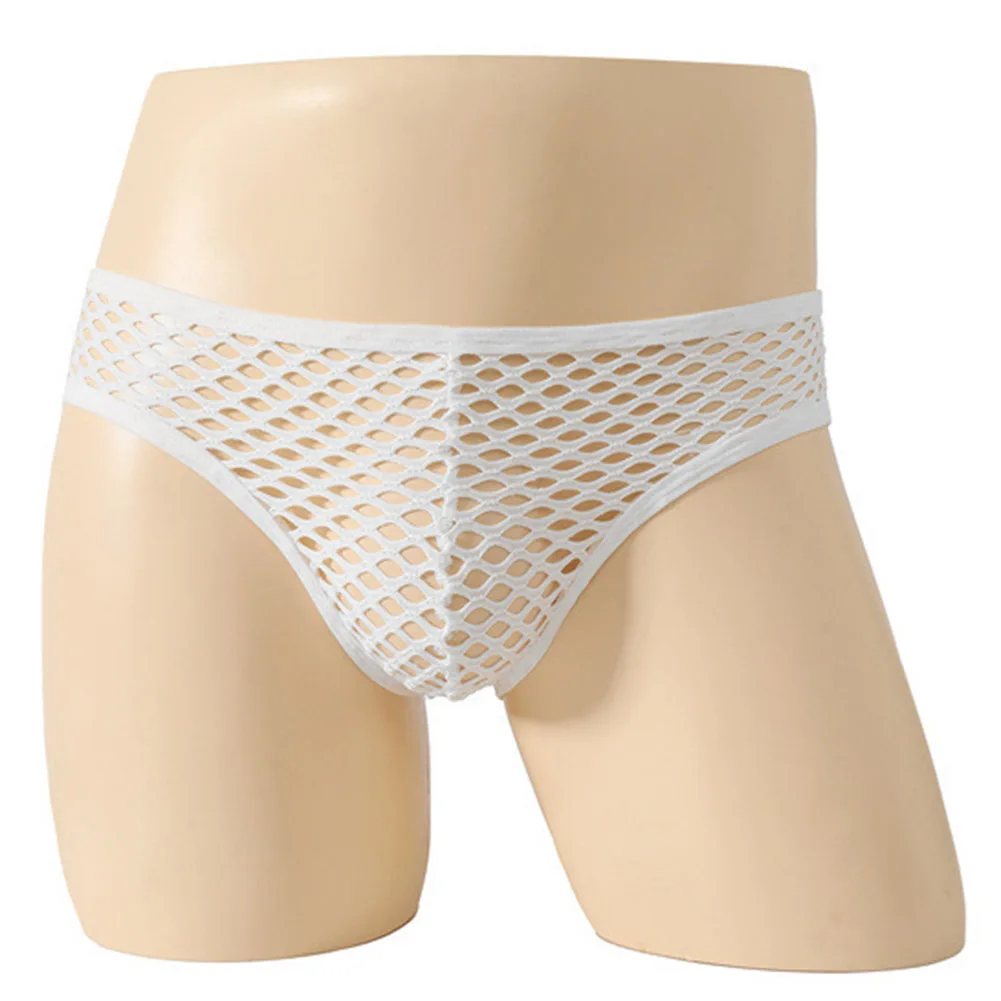 Tanga Transpirable Blanca para Hombre, Estilo Clásico, Ropa Interior Transpirable