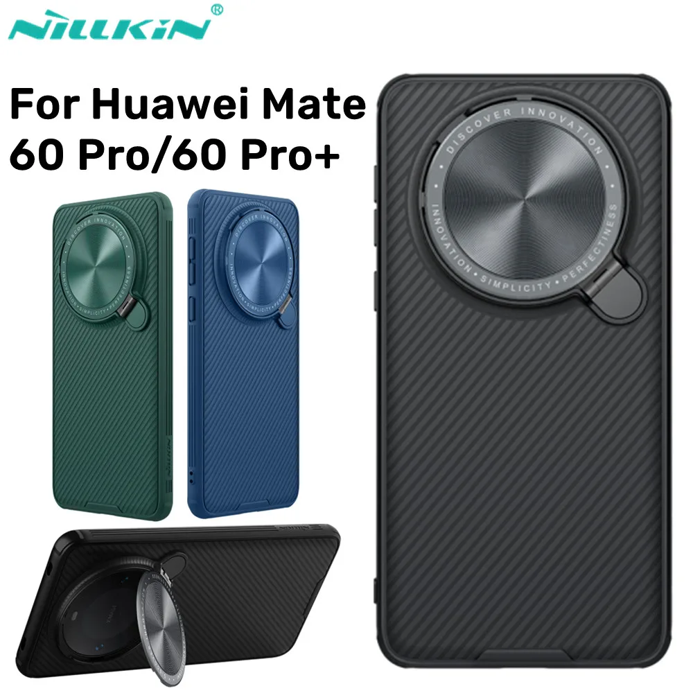 

For Huawei Mate 60 Pro Case Nillkin CamShield Prop Case Slide Camera Protection Lens With Kickstand For Huawei Mate 60 Pro Plus