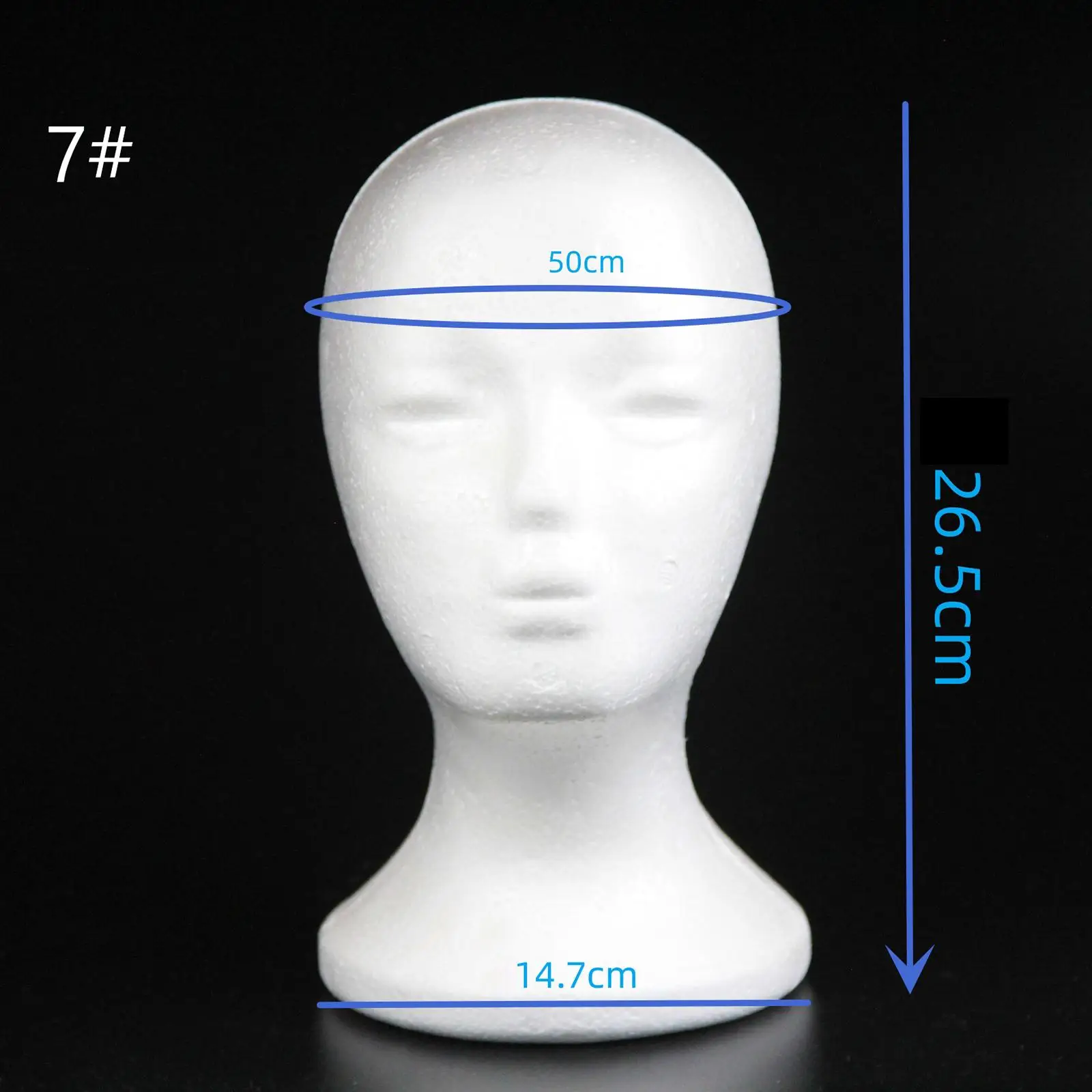 Foam Mannequin Head Wig Display Head Sturdy Durable Foam Mannequin Wig Stand for Home Salon Display Hair Hats Hairpieces