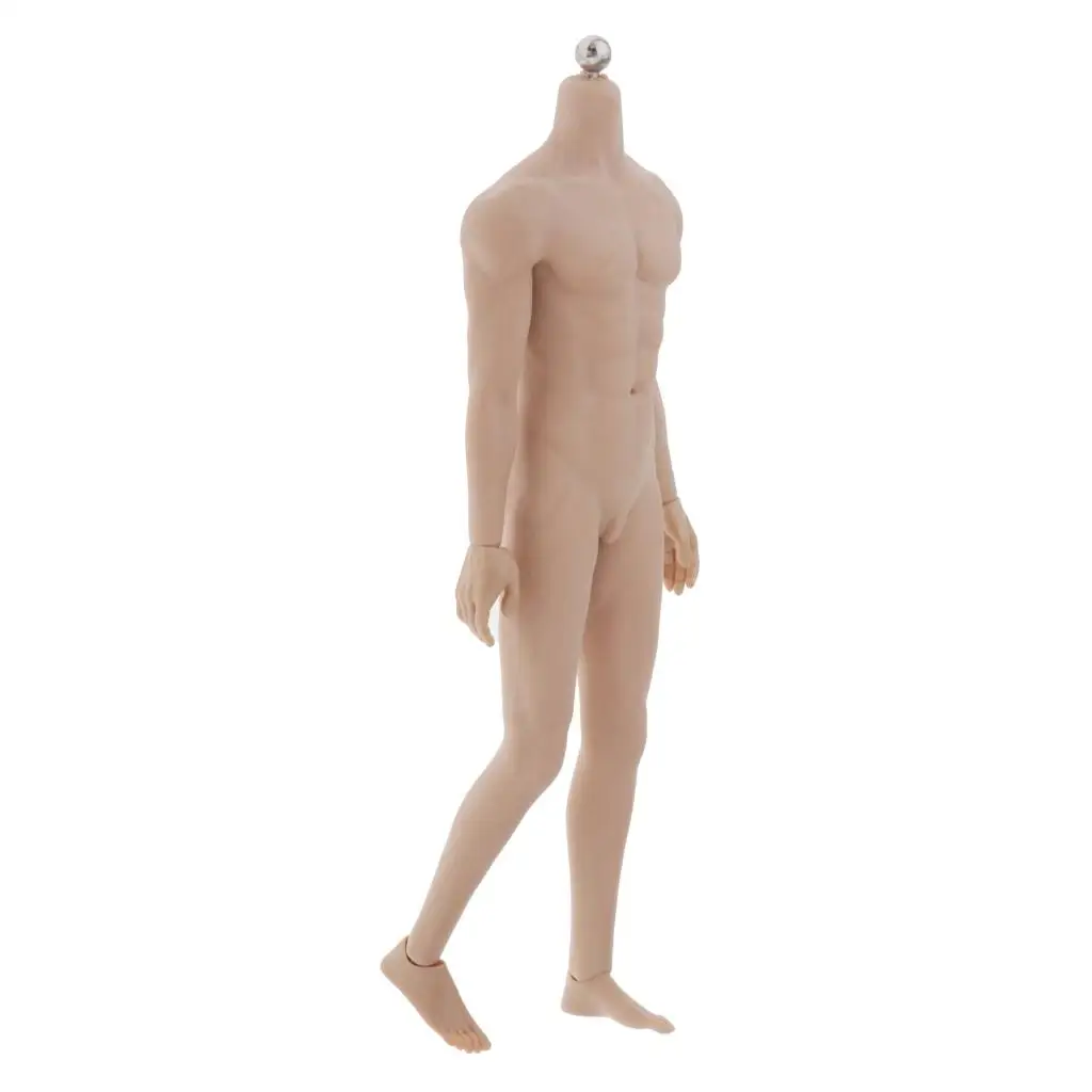 

12inch Super Flexible Male Seamless Body with Stainless Steel Skeleton for Figure Collecting Art Design and Photography