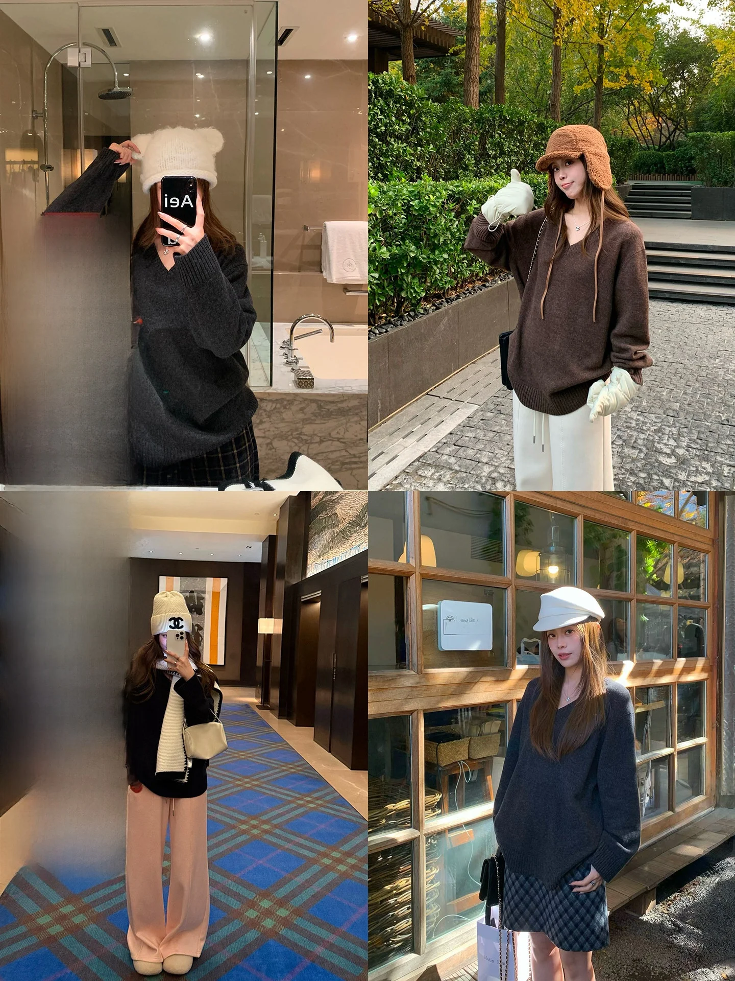 

TeeH High nce V-ne 00% вязаный свитер из мериносовой шерсти, свободный топ Personali Long Sve, осенне-зимний модный топ