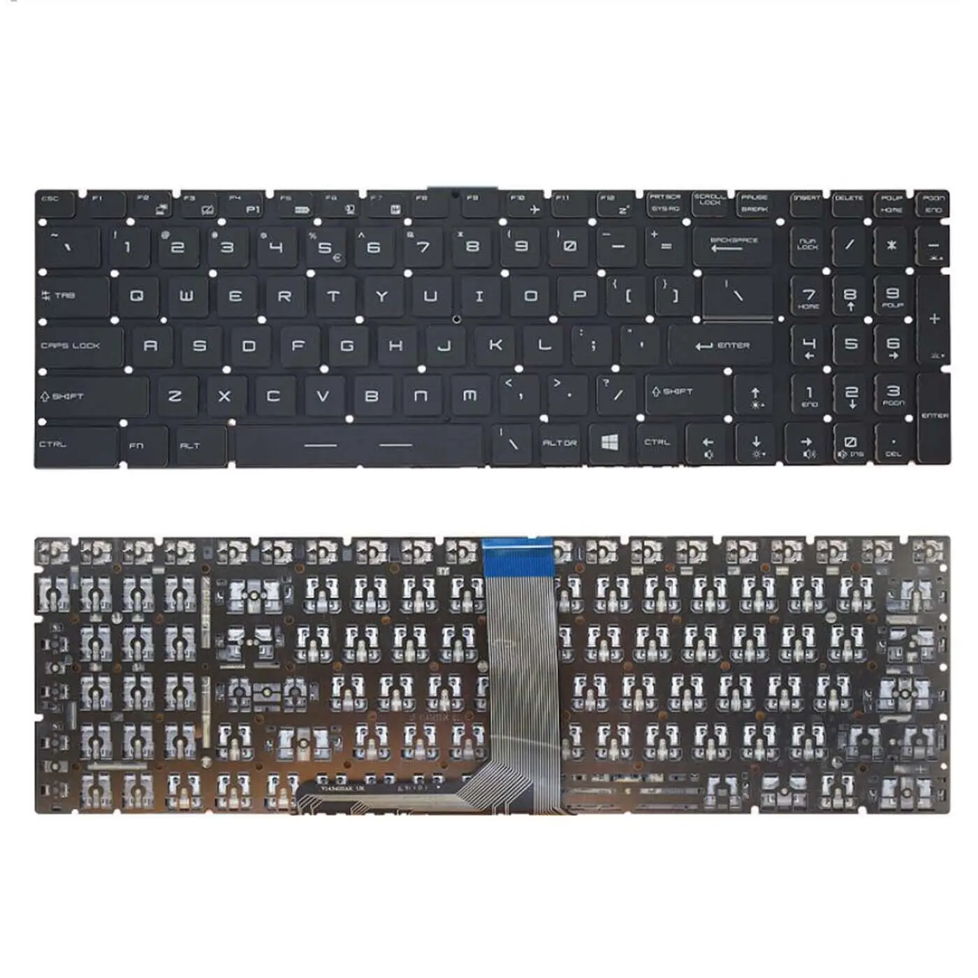 New For MSI GP65 GP75 Leopard 9SE 9SD GS75 Laptop US keyboard No-backlit