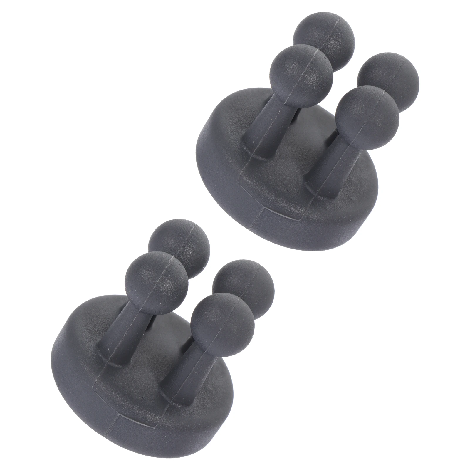 

2pcs Waterproof Silicone Hooks Non-punching Bathroom Kitchen Bedroom Black Storage Hangers Wall Ceramic Fridge Door Steady