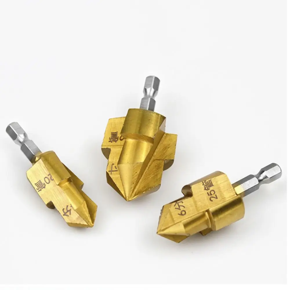 Upgraded Three Blade PPR Lifting Drill Bit Hexagon Shank 20/25/32mm Stepped Drill Bit Drilling Tools Set