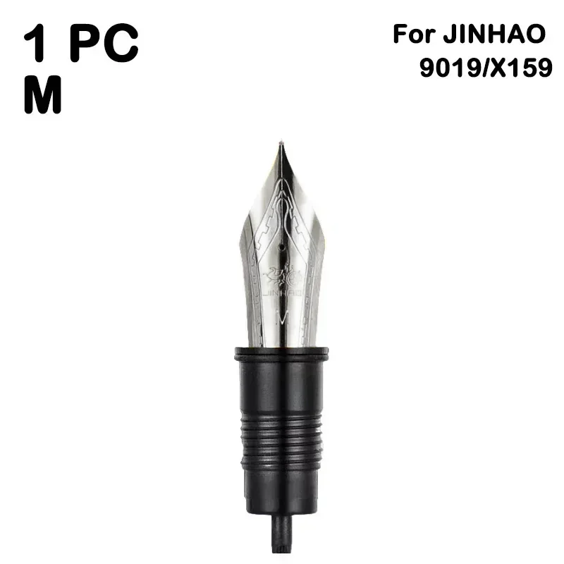 Imagem -06 - Jinhao Caneta Tinteiro Ponta para 9019 X159 82 100 9056 9036 Série Papelaria Material de Escritório Escolar Cor Prata Preta