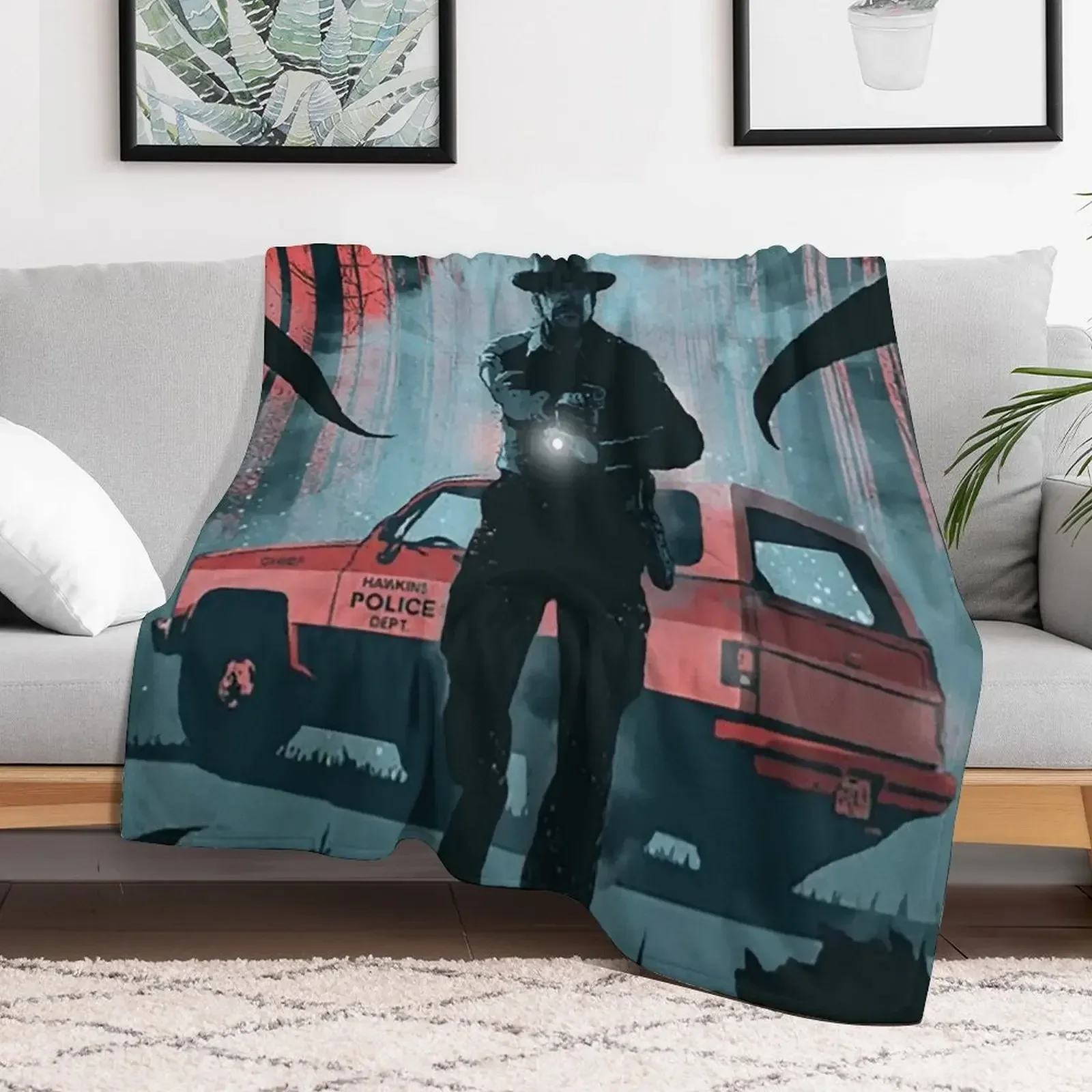 Jim Hopper - Blazer - Car Legends Throw Blanket Sofas wednesday Hairy Custom Blankets