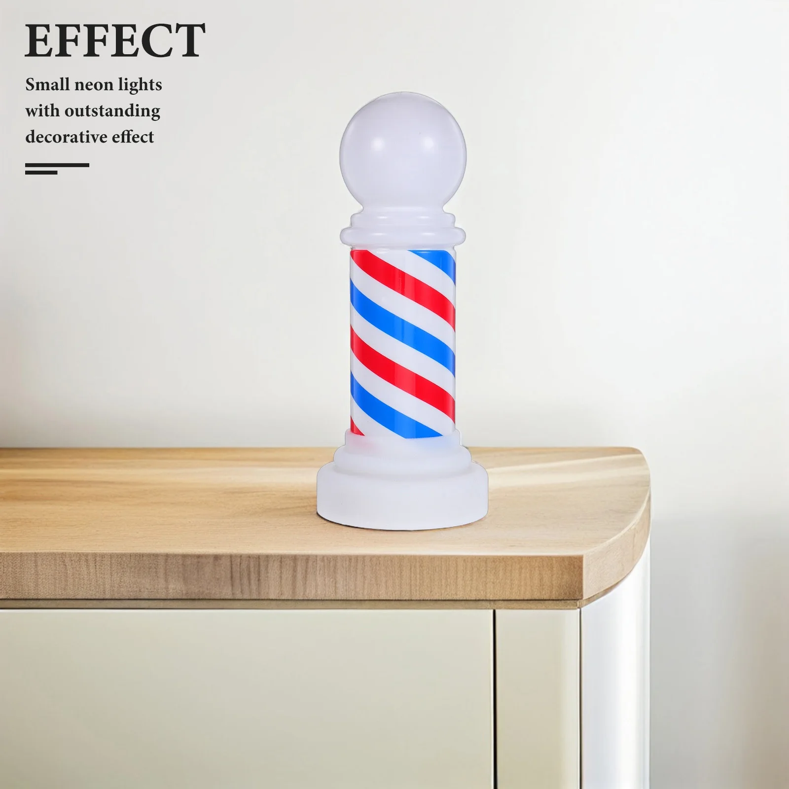 

Barber Shop Luminous Pole Lamp Red White Blue Salon Light Professional Equipment Salon Open Barber Sign Light Luminous Pole