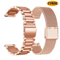 22mm 20mm Metal Watch Strap For Garmin Vivoactive 3 4 5 Forerunner 245 645 158 55 165 745 965 255 256 Bracelet Venu 3 2 SQ2Music