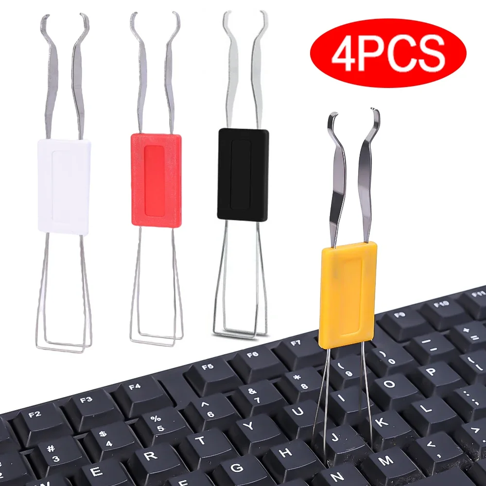 New Mechanical Keyboard Keycap Puller Remover Tool Portable Stainless Steel Key Cap Removal Replacement Repair Cleaner