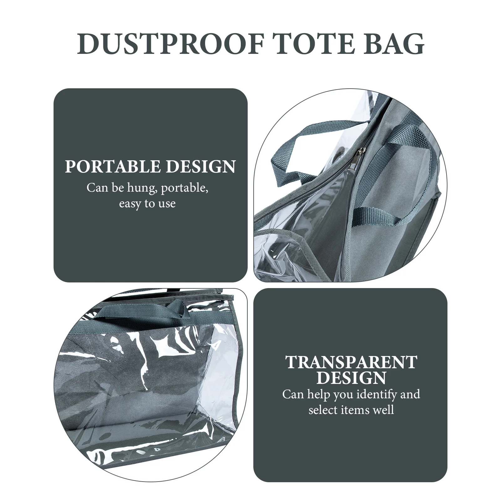 

2pcs Clear Handbag Organizers Dust Cover Large Capacity Space Saver Hanging Storage Bags For Home Dorm Closet Door Shelves Pvc