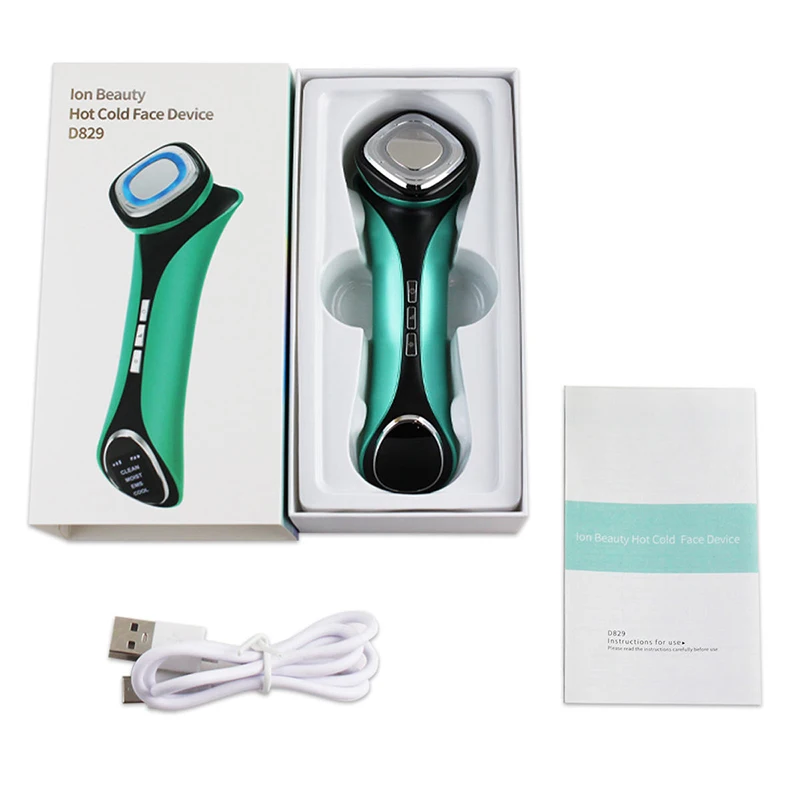 Personal care beauty tool ems sculpting eye and facial lifting massage device cold and hot microcurrent wrinkle removal machine