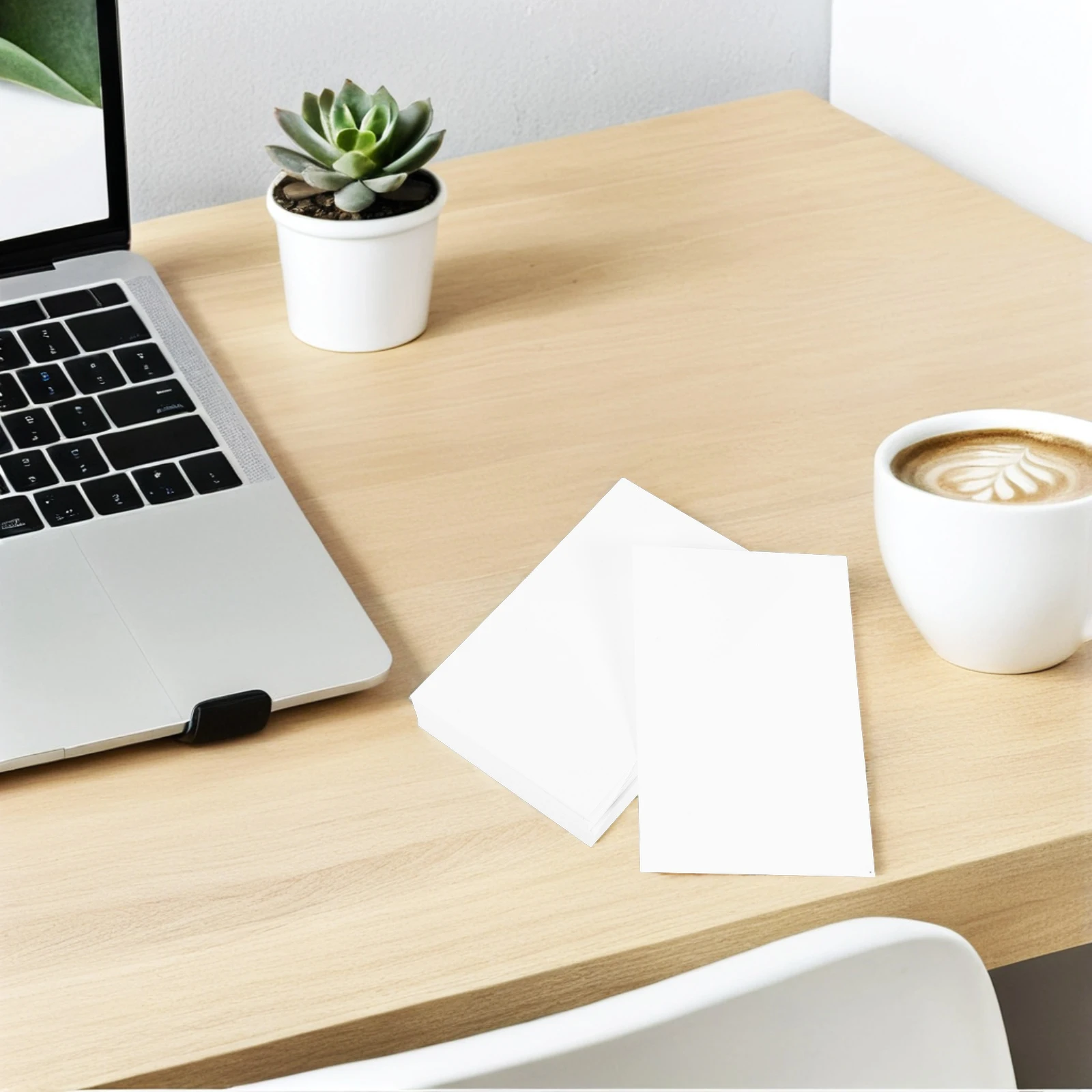 

100 Pcs White Cardstock Blank Index Cards Double Sided Business Paper Paper For Card Making School Office Supplies