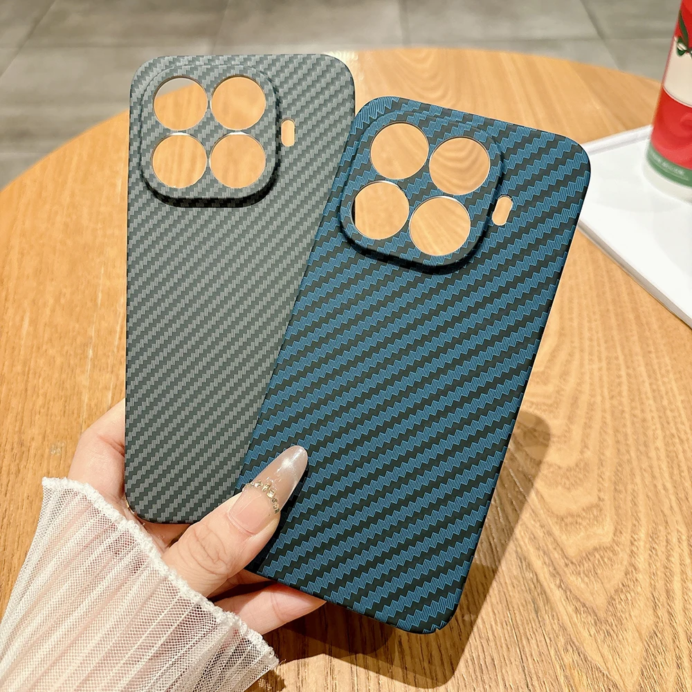 

Carbon Fiber Case For Xiaomi 15T Pro Hard PC Shell for Xiaomi 17 Pro Max Anti Fingerprint Back Protection Fundas for Xiaomi 15T