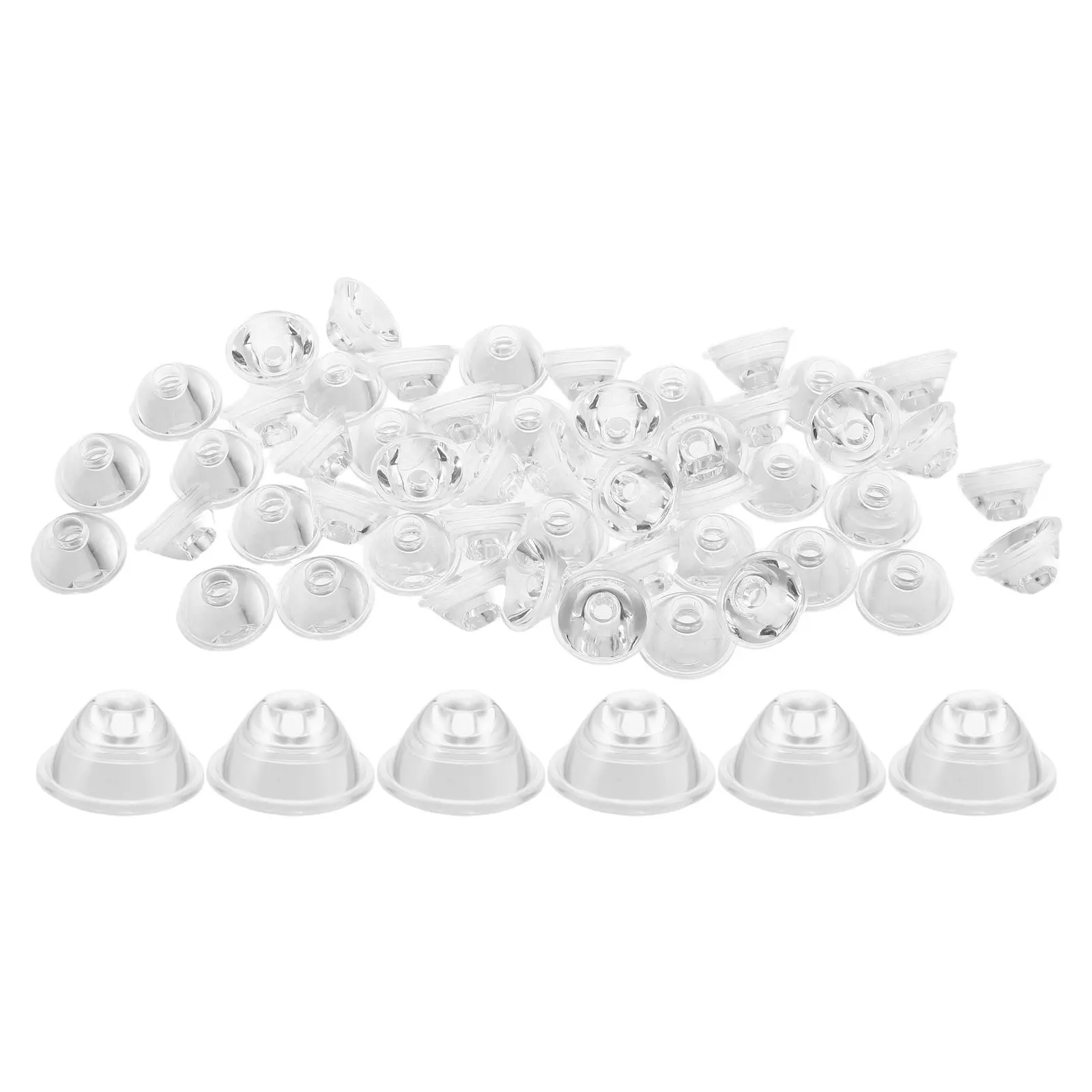 50Pcs 20Mm LED Lens Clear Pmma 20 Degree Narrow for Ceiling Downlight Spot Light Wall Washer Retrofit DIY