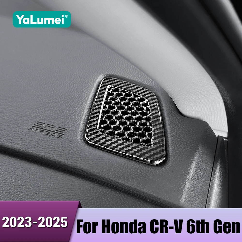 

Car Dashboard Air Conditioning AC Vent Outlet Cover Panel Stickers For Honda CR-V CRV 6th Gen 2023 2024 2025 Hybrid Accessories