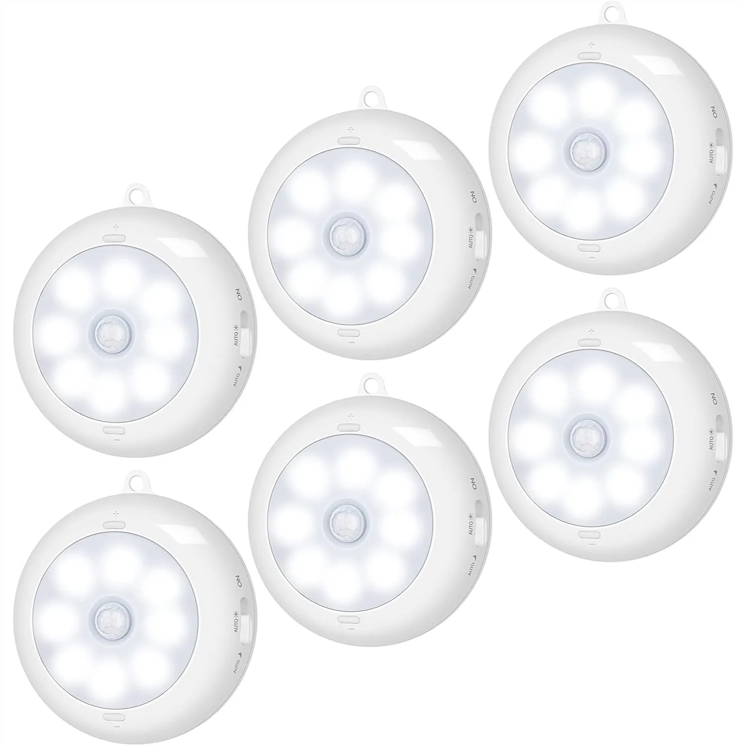 

Motion Sensor Light Indoor, Wireless LED Night Light, Under Cabinet Lighting, Battery Powered Puck Lights for Closet Kitchen
