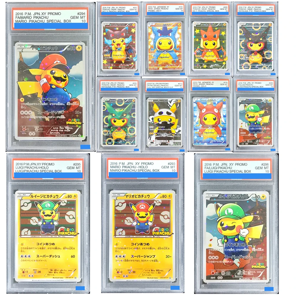 

ПРОМО XY JAPANESE XY POKEMON 2016. # 294 FA MARIO PRTND TM SKLL PONCHO WEAR Косплей СПЕЦИАЛЬНАЯ КОРОБКА Коллекционные подарочные карты класса 10,