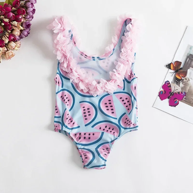 1-5Yrs Toddler Swimsuit for Baby Girls New One Piece Swimsuit 2024 Fashion  Flower Swimwear for Children\'s Summer Bathing Suits