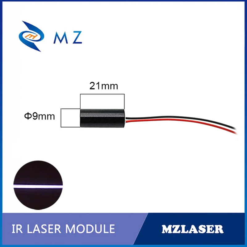 Modulo Laser linea IR 9mm 780nm 5mw obiettivo PMMA modello di circuito CW di azionamento APC di grado industriale