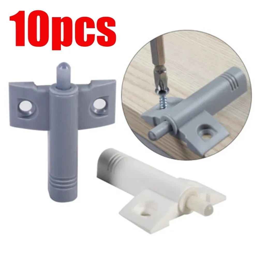 10pcs Damper Buffers Kitchen Cabinet Door Stops Drawer Soft Quiet Close Invisible Door Catch Magnetic Furniture Reduce Noise