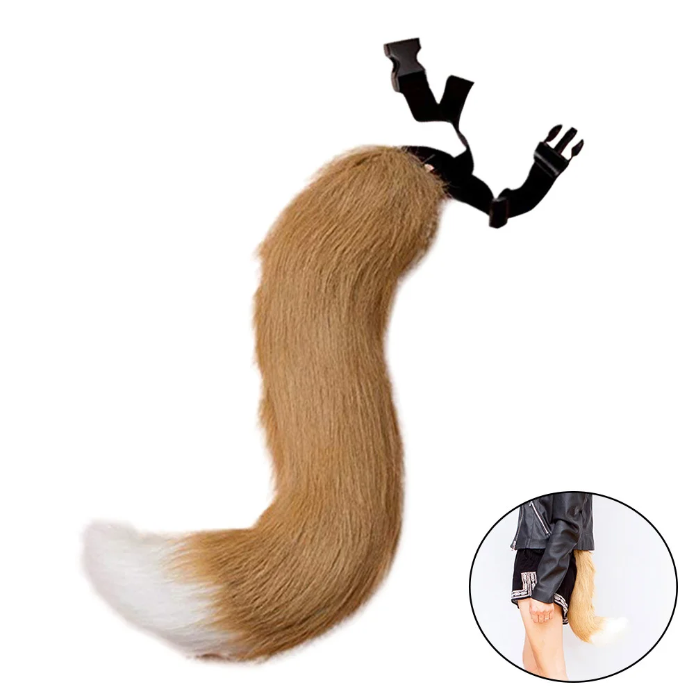 1pc Adjustable Tail Strap For Halloween Party Adjustable Tail Cosplay Costume Animal Dress Up Prop