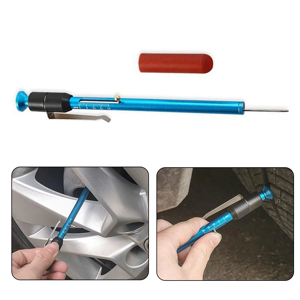 

Car Brake Pad Tester Pen Brake Block Scale Gauge Measuring Tool Tire Wheel Detection Tools Detector Accessories