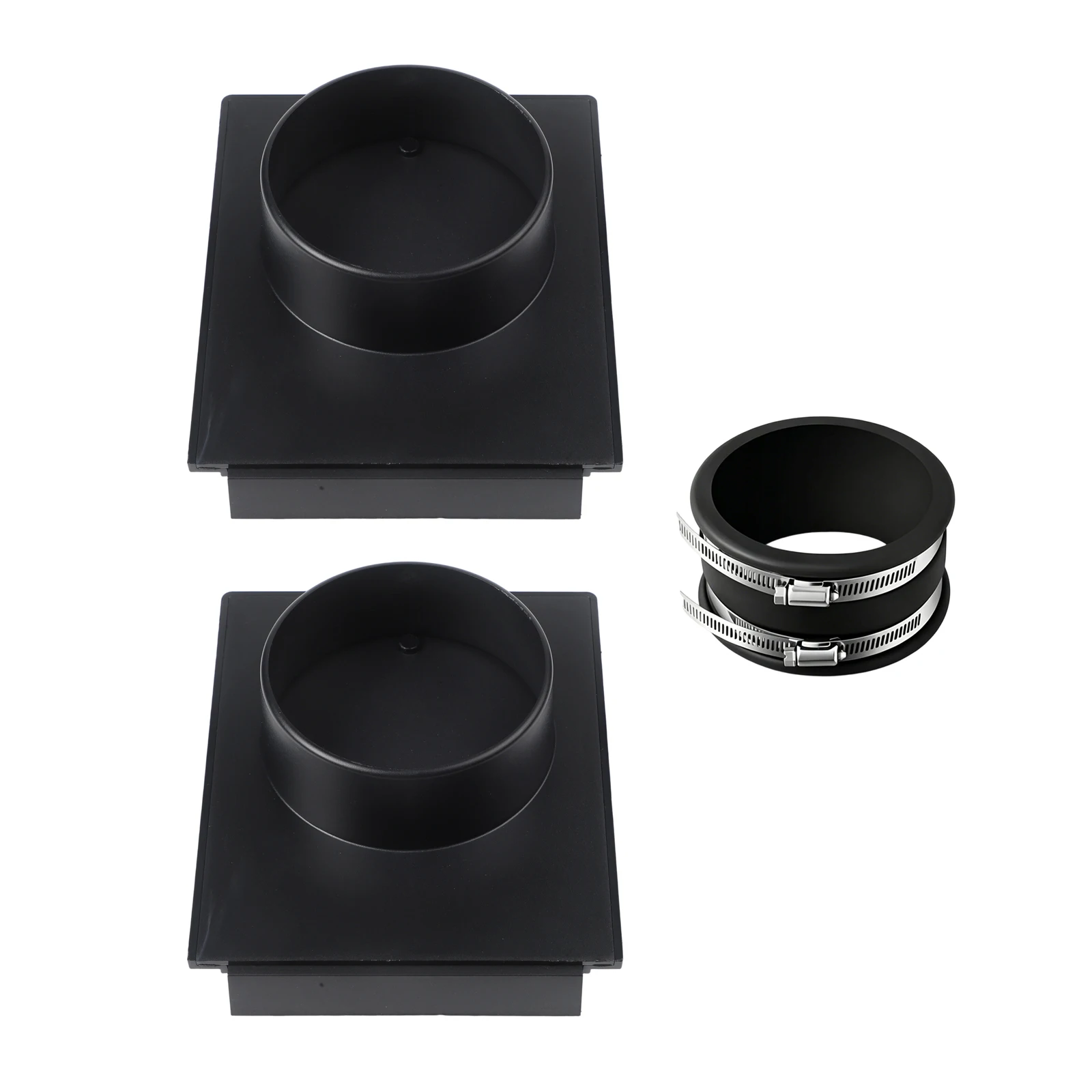 3-Way Valve Ventilation Duct Connector 100mm for For dust Extractor and Collection Systems ABS Material Adapter