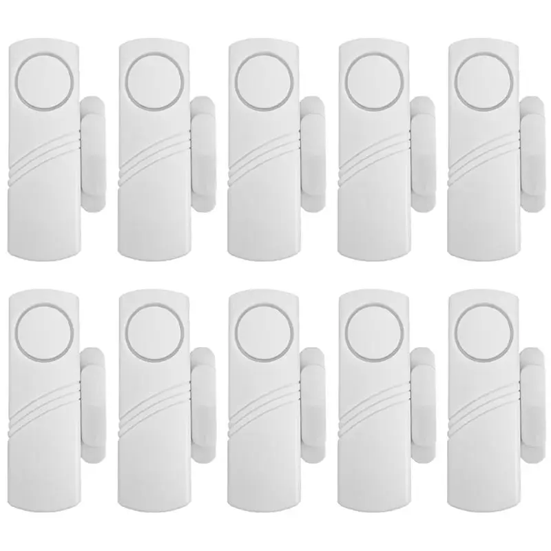 

Door Magnetic Alarm Home Door Opening Sensor 10 Pcs Wireless Door Andwindow Alarm-B12B