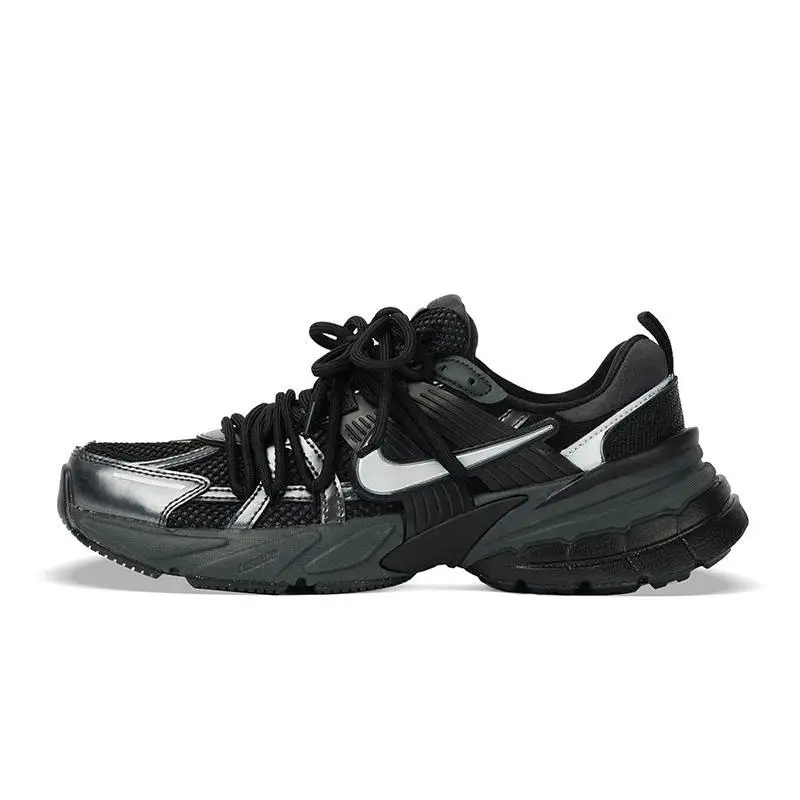

【Настроить】Nike V2K кроссовки для бега мужские низкие черные/серебристые кроссовки HJ4497-001