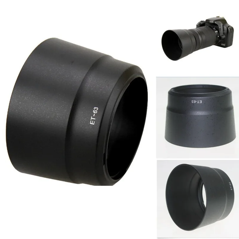 ET-63 ET63 Camera Bayonet Lens Hood for Canon EF-S 55-250mm f/4-5.6 IS STM 58mm Lens