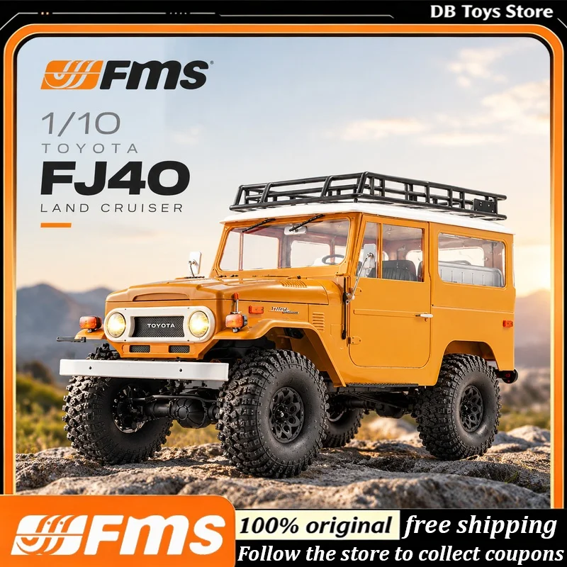 FMS 1/10 RC Crawler Toyota FJ40 Off-Road 4WD Rock Climbing Car RTR Electric Simulation Hobby Toy Boys Hobby Gift Halloween Gifts