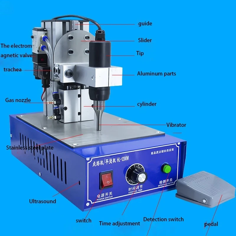 New 1200W Mini All-in-One Spot Welding Machine Ultrasonic Mask Pointing Ear Band Machine Manufacturer