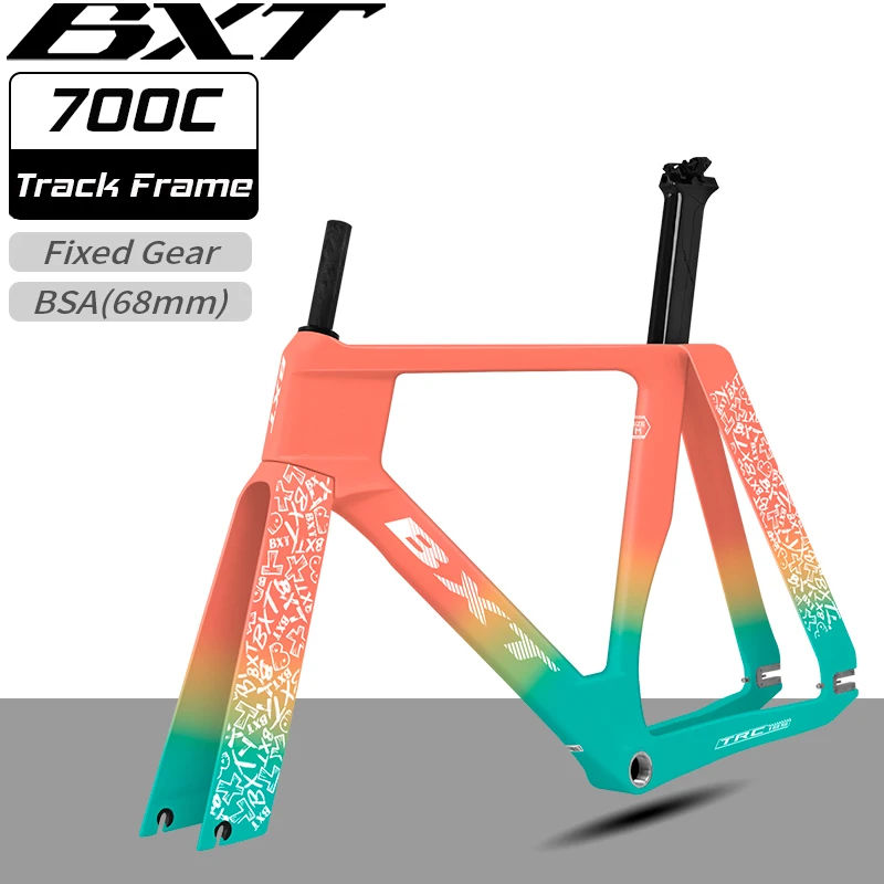 

BXT Newset Aero Carbon Track Frameset Рама трекового велосипеда с фиксированной передачей 195 Односкоростная, хит продаж