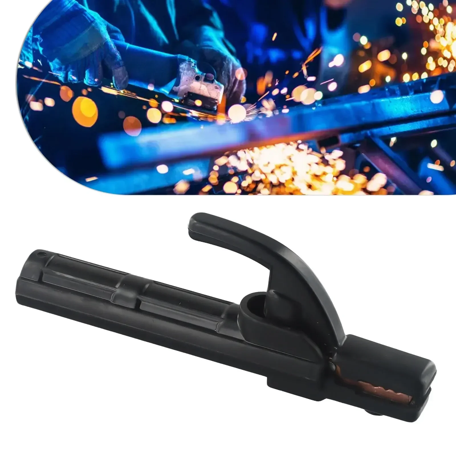 Workpiece Welding Welding Clip Welding Clamp Multi-angle Clamping 20cm Length 300 Amperes Copper Insulating Plastic