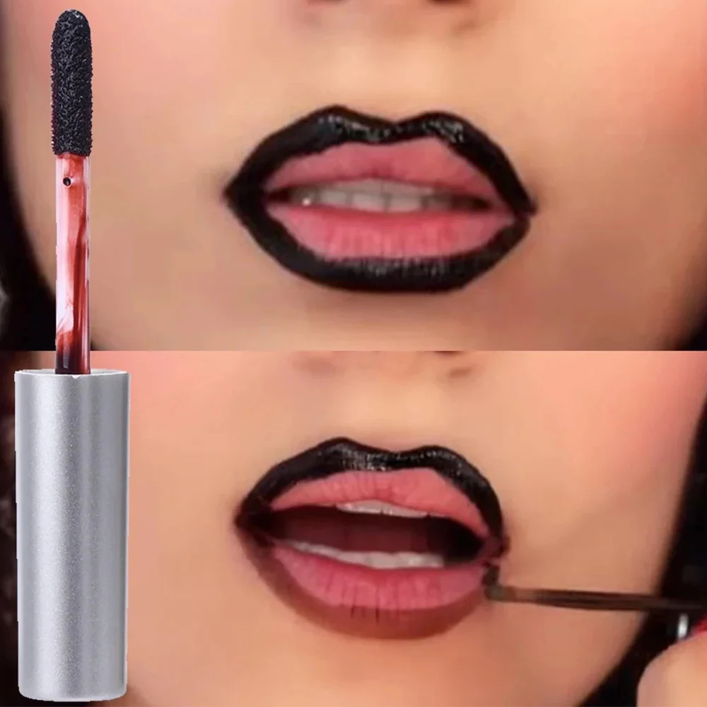 Roodbruine Peel-Off Lipliner Contour Make-Up Matte Sexy Waterdichte Duurzame Vloeibare Lippenstift Tattoo Niet-Plakkerige Lippen Tint Cosmetica