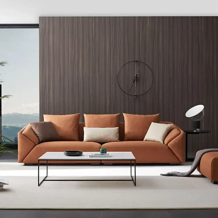 Italian Leather Sofa Sectional Furniture Living Room Sofa Set Modern Luxury Royal Home Furniture Sofas Sets