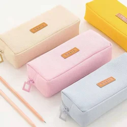 Estuche de lápices Kawaii de gran capacidad, bolsa bonita, suministros escolares, papelería japonesa coreana