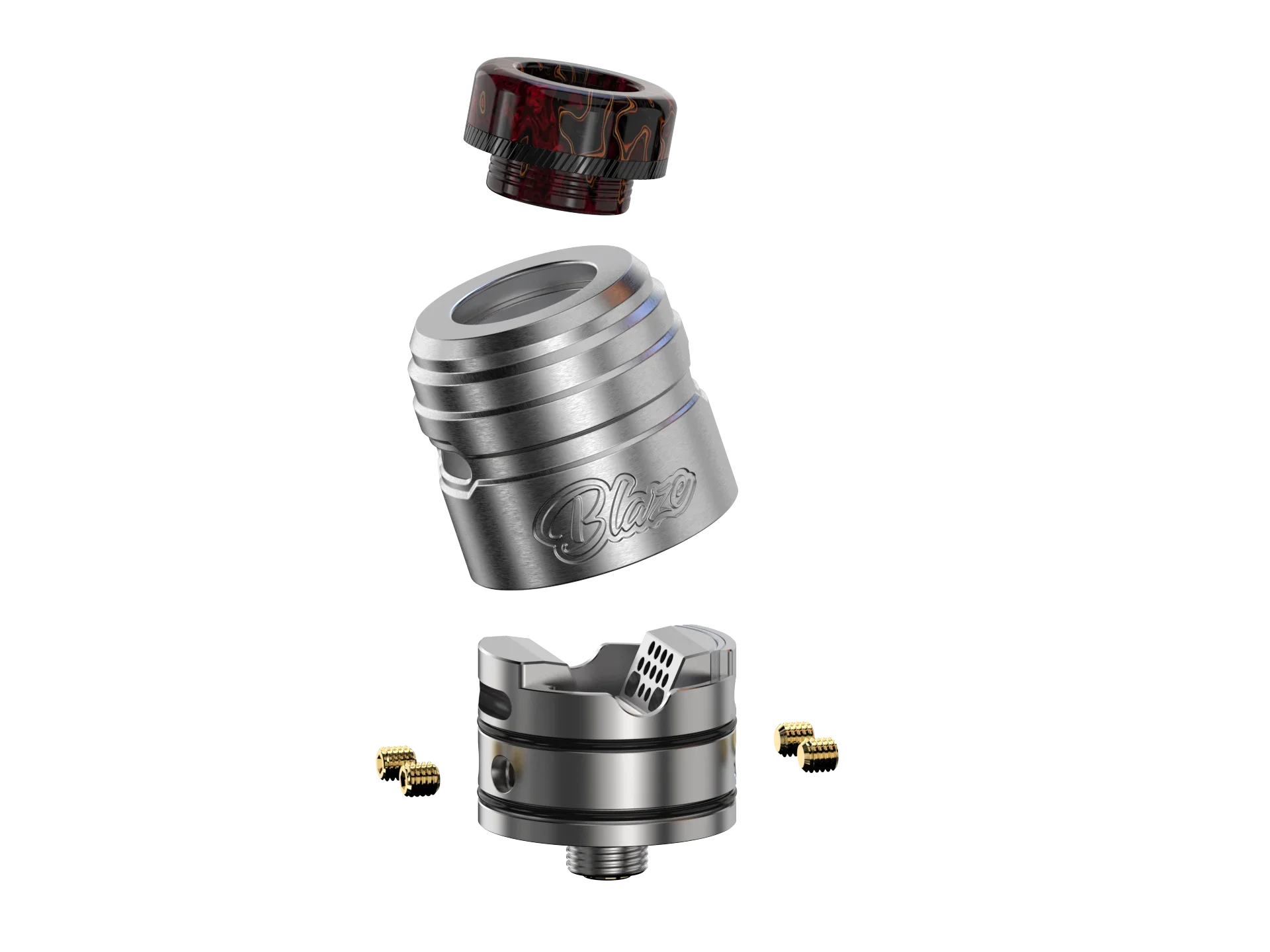 Original ThunderHead Creations & Mike Vapes Blaze Solo RDA 24mm 810 Drip Tip 2ml Tank Atomizer Single Coil Electronic Cigarette