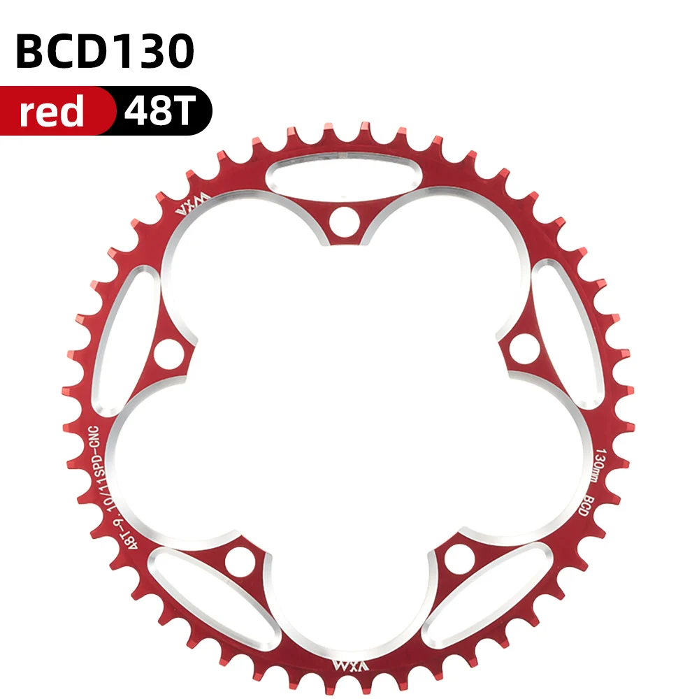 VXM Road Fiets 130BCD Crank Kettingwiel Fiets Aluminium 38T40T42T44T46T50T52T54T565860T Smalle Brede Kettingblad Fietsen Onderdelen