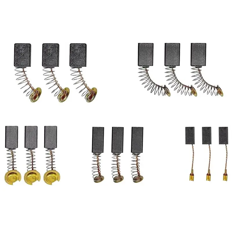 

50pcs Carbon Brush Replacement Kit for Drills Sanders Grinders & Motors Durable Motor Parts for Home Improvement Tools