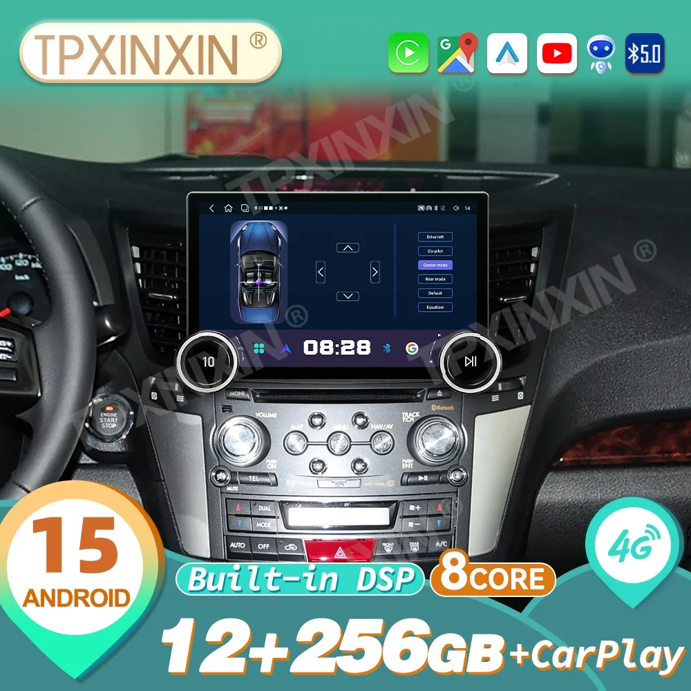 For Subaru Legacy Outback 2010~2016 Android Auto Wireless Carplay Automotive Multimedia Stereo GPS Navigation Stereo Unit 4G
